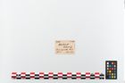 Etikett zu Eisenlanzenspitze (NHMW-PRAE-003481)
